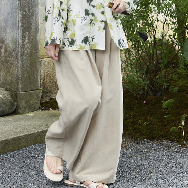 Buddha Stones Schlichte, knöchellange Damenhose mit Taschen für ältere Erwachsene - image 7
