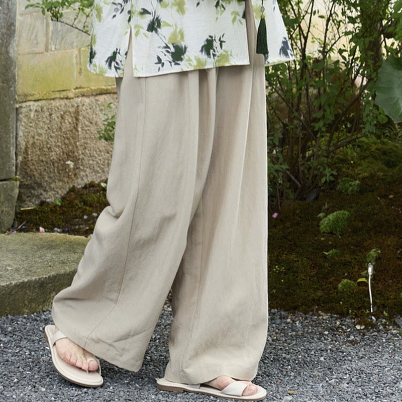 Buddha Stones Schlichte, knöchellange Damenhose mit Taschen für ältere Erwachsene - image 10