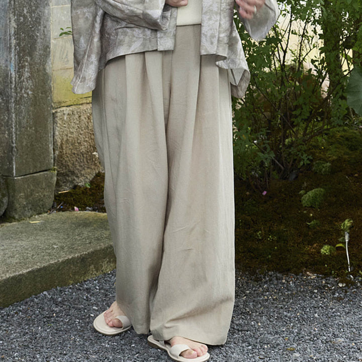 Buddha Stones Schlichte, knöchellange Damenhose mit Taschen für ältere Erwachsene - image 11