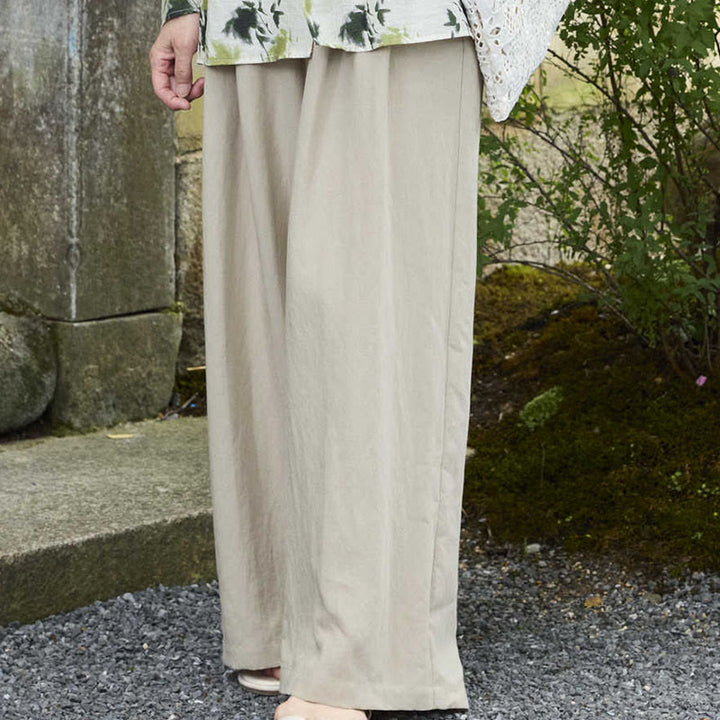 Buddha Stones Schlichte, knöchellange Damenhose mit Taschen für ältere Erwachsene - image 5