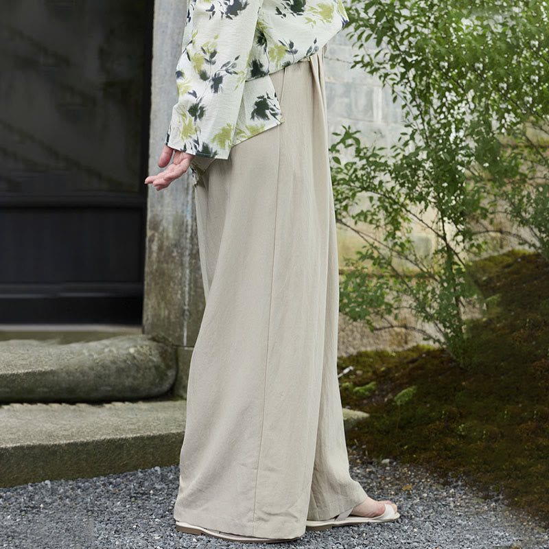 Buddha Stones Schlichte, knöchellange Damenhose mit Taschen für ältere Erwachsene - image 3