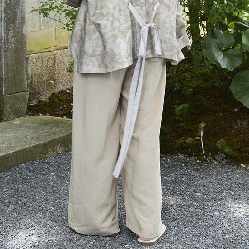 Buddha Stones Schlichte, knöchellange Damenhose mit Taschen für ältere Erwachsene - image 13