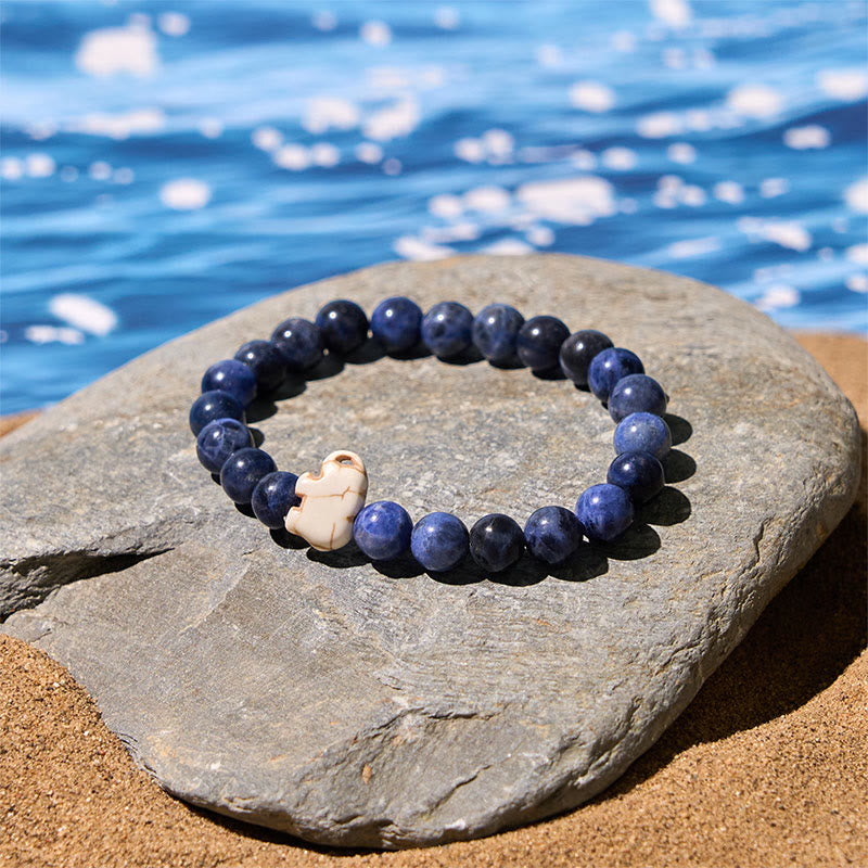 Buddha Stones, Naturstein, verschiedene Steine, Elefant, spirituelle Kraft, Armband - image 2