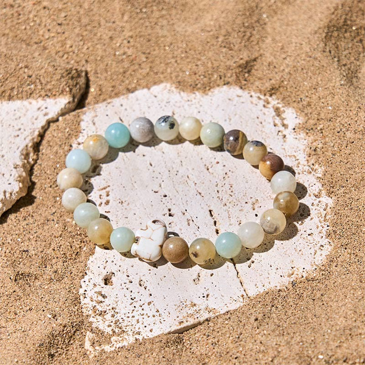 Buddha Stones, Naturstein, verschiedene Steine, Elefant, spirituelle Kraft, Armband - image 14