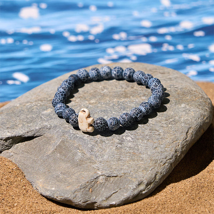 Buddha Stones, Naturstein, verschiedene Steine, Elefant, spirituelle Kraft, Armband - image 19
