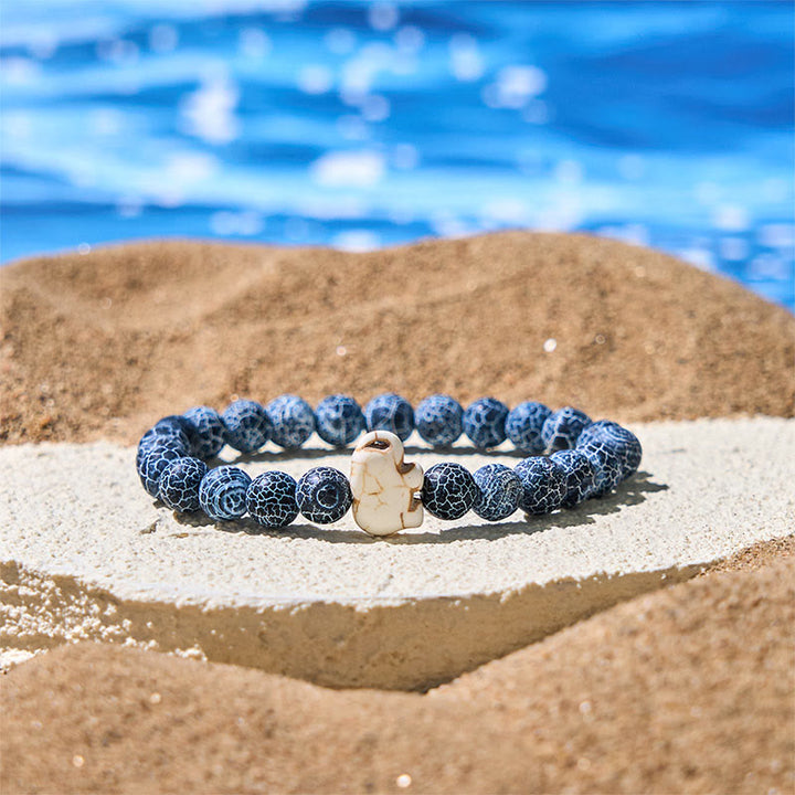 Buddha Stones, Naturstein, verschiedene Steine, Elefant, spirituelle Kraft, Armband - Crackle-Achat (Handgelenkumfang: 15–18 cm) - image 17
