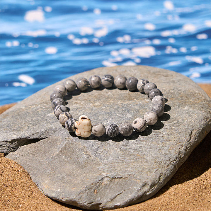 Buddha Stones, Naturstein, verschiedene Steine, Elefant, spirituelle Kraft, Armband - image 23