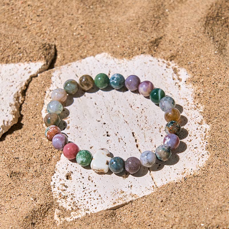 Buddha Stones, Naturstein, verschiedene Steine, Elefant, spirituelle Kraft, Armband - image 30