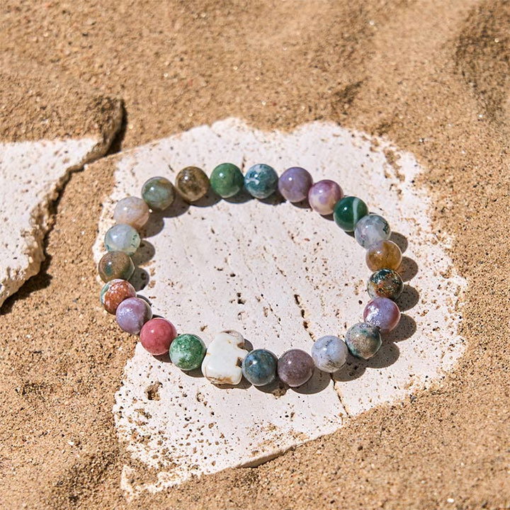 Buddha Stones, Naturstein, verschiedene Steine, Elefant, spirituelle Kraft, Armband - image 30