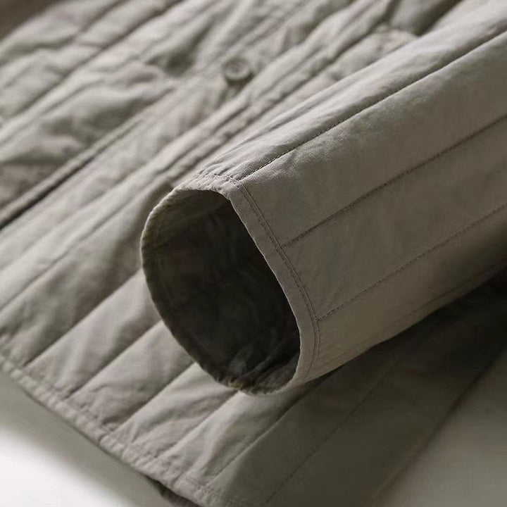Buddha Stones Cord Design Quilting Damen Langarm Baumwolle Hoodie Jacke mit Tasche - image 9