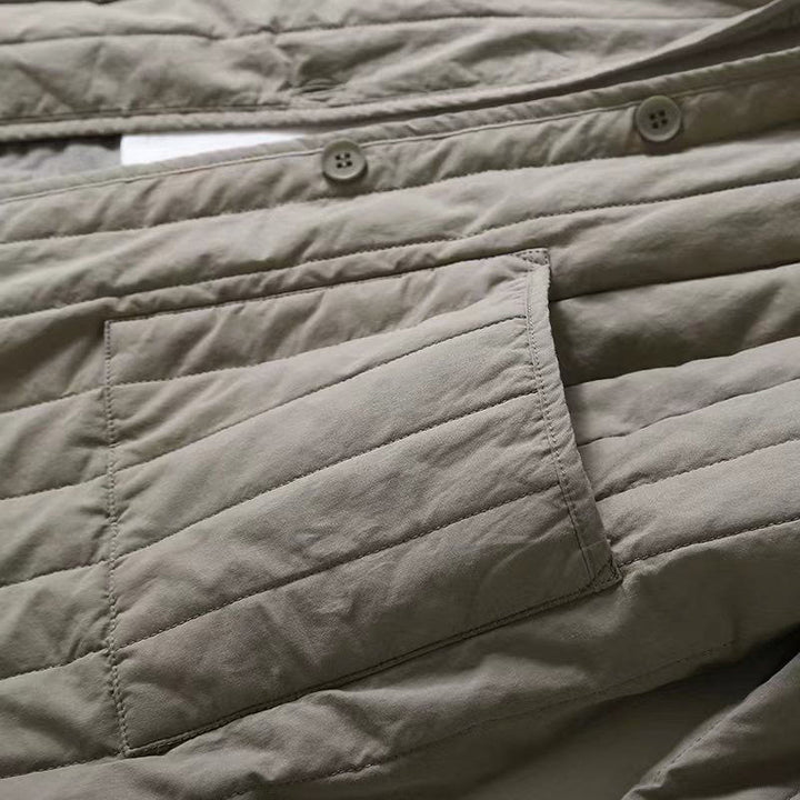 Buddha Stones Cord Design Quilting Damen Langarm Baumwolle Hoodie Jacke mit Tasche - image 8