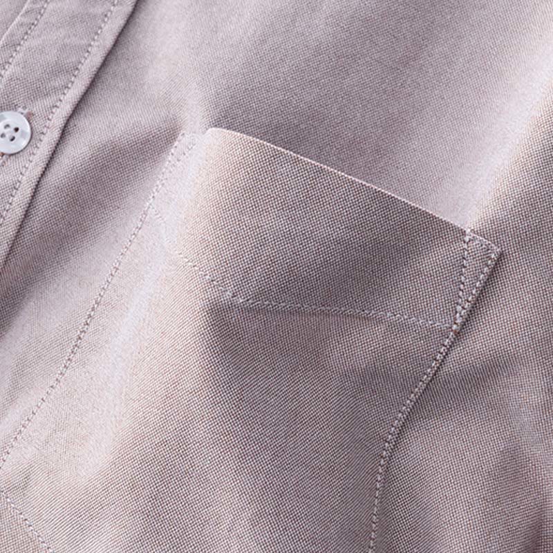 Buddha Stones Einfarbig Langarm Button-Down-Design Herren Baumwollhemd Kleidung - image 17