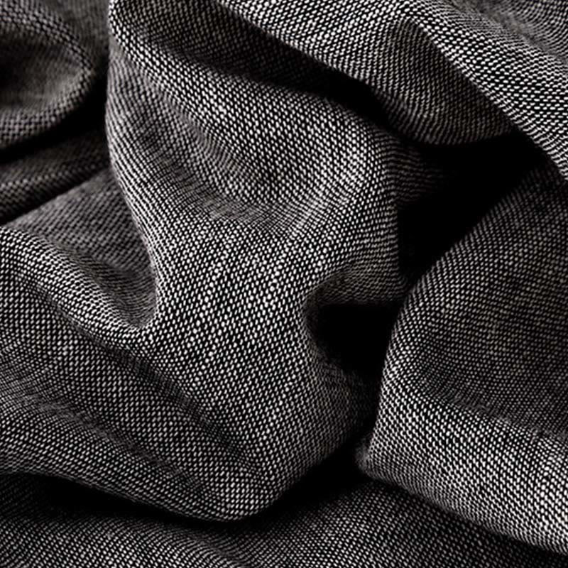 Buddha Stones Lässige, strukturierte Stoffe, Damen-Polyesterhose mit weitem Bein und Taschen - image 7