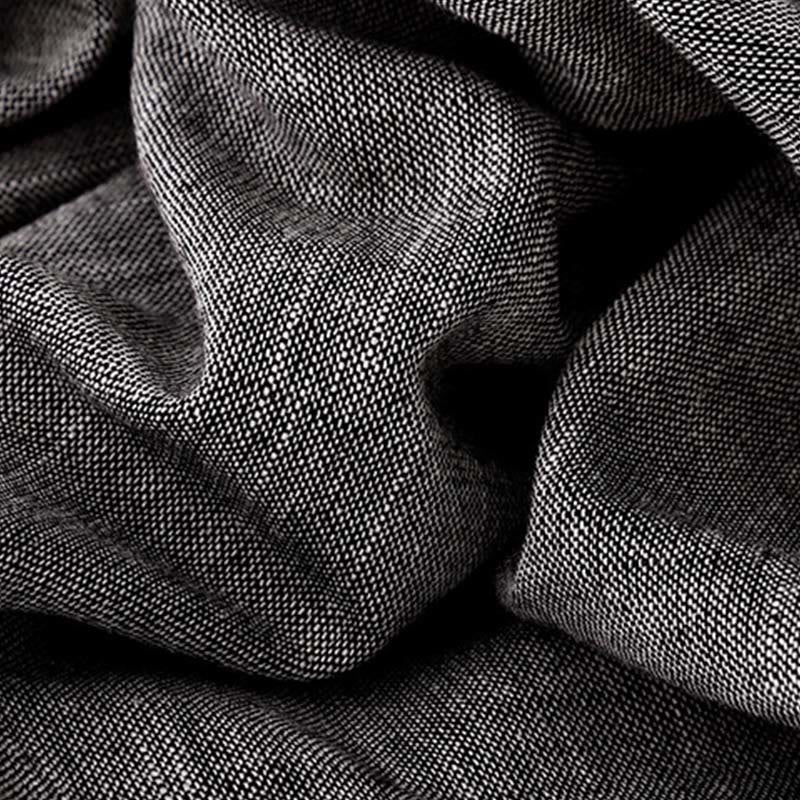 Buddha Stones Lässige, strukturierte Stoffe, Damen-Polyesterhose mit weitem Bein und Taschen - image 5