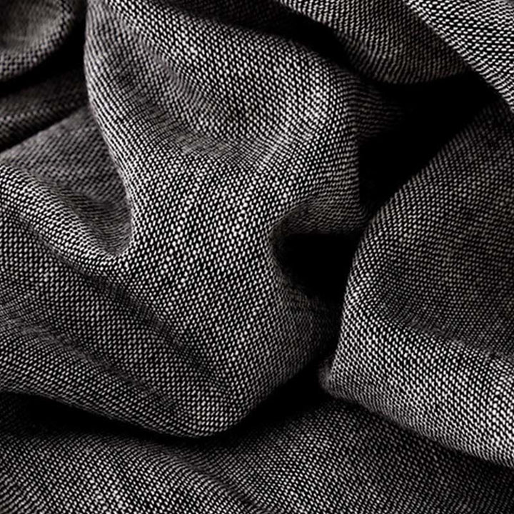 Buddha Stones Lässige, strukturierte Stoffe, Damen-Polyesterhose mit weitem Bein und Taschen - image 5