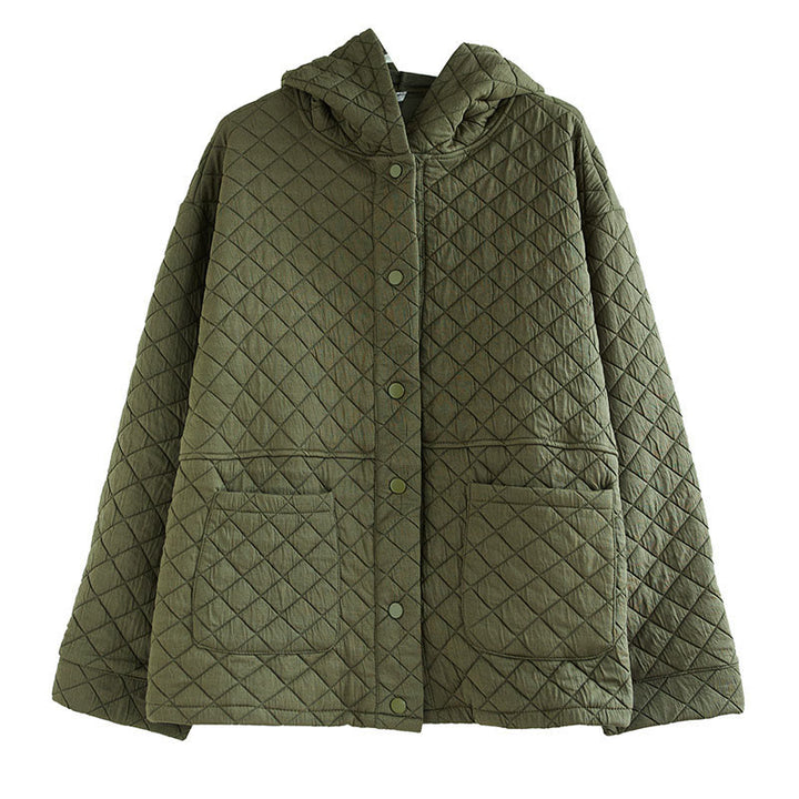 Buddha Stones Plain Hoodie Design Damen Baumwolle Thermo Langarmjacke mit Taschen - image 7