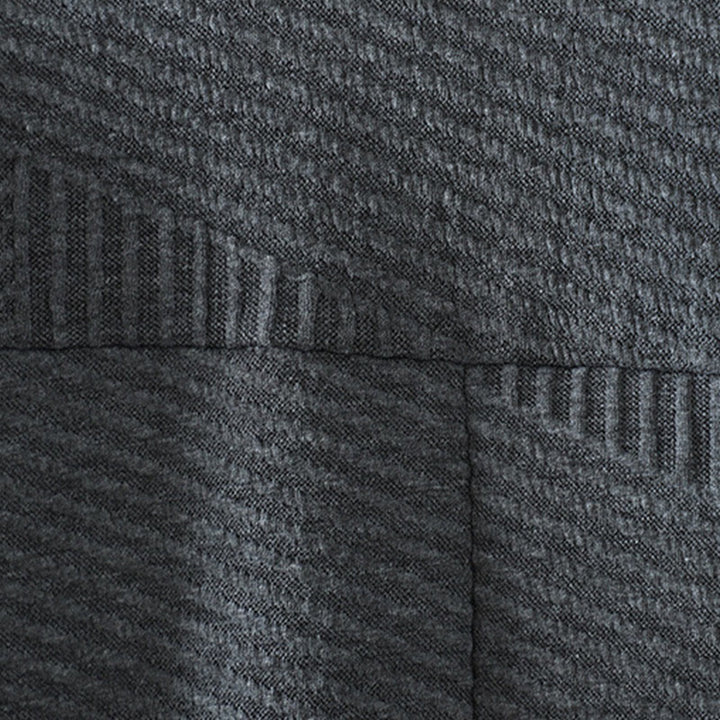 Buddha Stones – Reine Farbe, unregelmäßiges Design, Rollkragen, langärmliges Midikleid aus Baumwolle mit Tasche - image 12