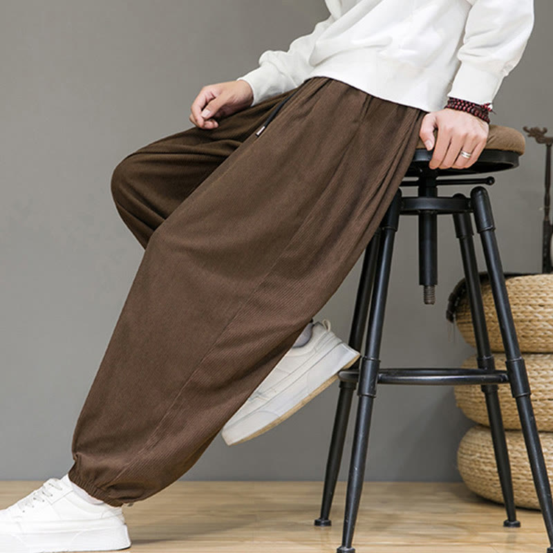 Buddha Stones Commute Plain Herren Thermo-Fleece-gefütterte Knöchellange Hose mit Taschen - image 21