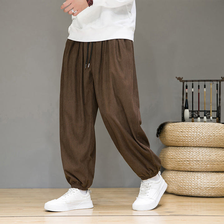 Buddha Stones Commute Plain Herren Thermo-Fleece-gefütterte Knöchellange Hose mit Taschen - image 17