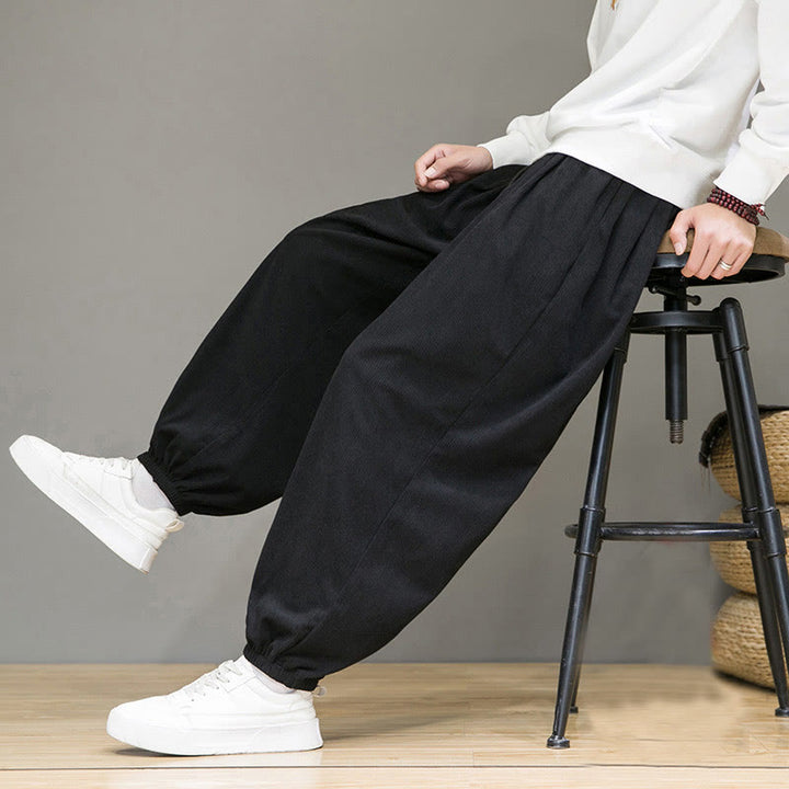 Buddha Stones Commute Plain Herren Thermo-Fleece-gefütterte Knöchellange Hose mit Taschen - image 15