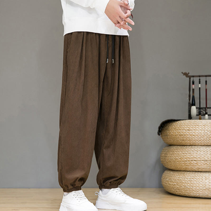 Buddha Stones Commute Plain Herren Thermo-Fleece-gefütterte Knöchellange Hose mit Taschen - image 20