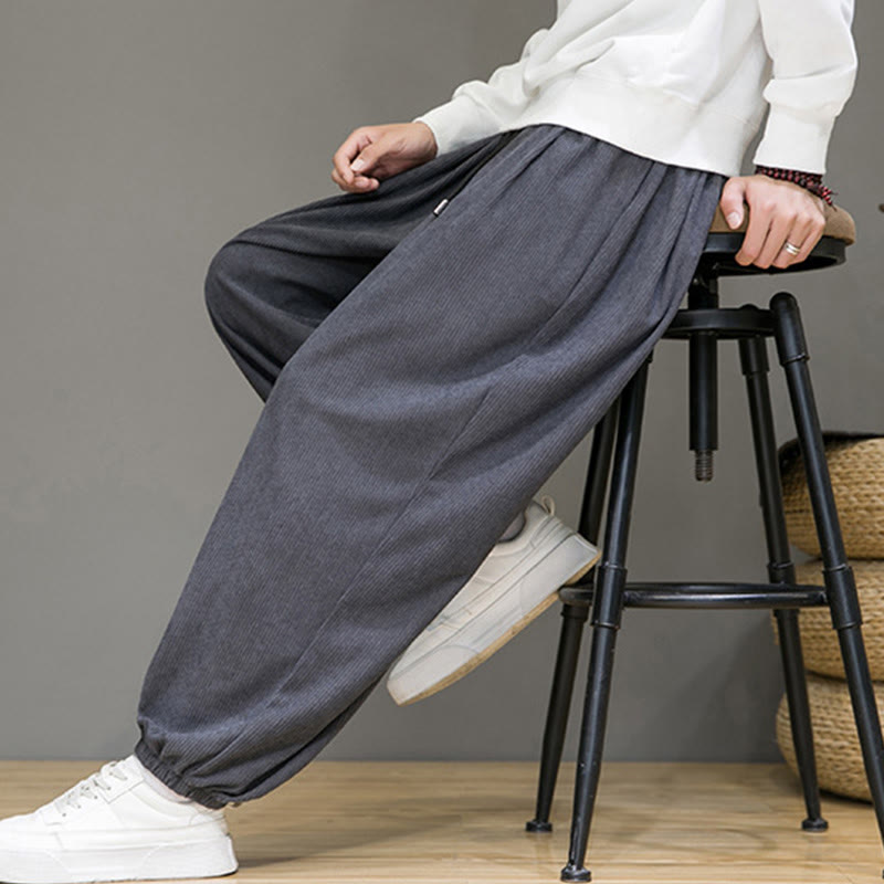 Buddha Stones Commute Plain Herren Thermo-Fleece-gefütterte Knöchellange Hose mit Taschen - image 7