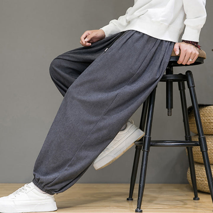 Buddha Stones Commute Plain Herren Thermo-Fleece-gefütterte Knöchellange Hose mit Taschen - image 7