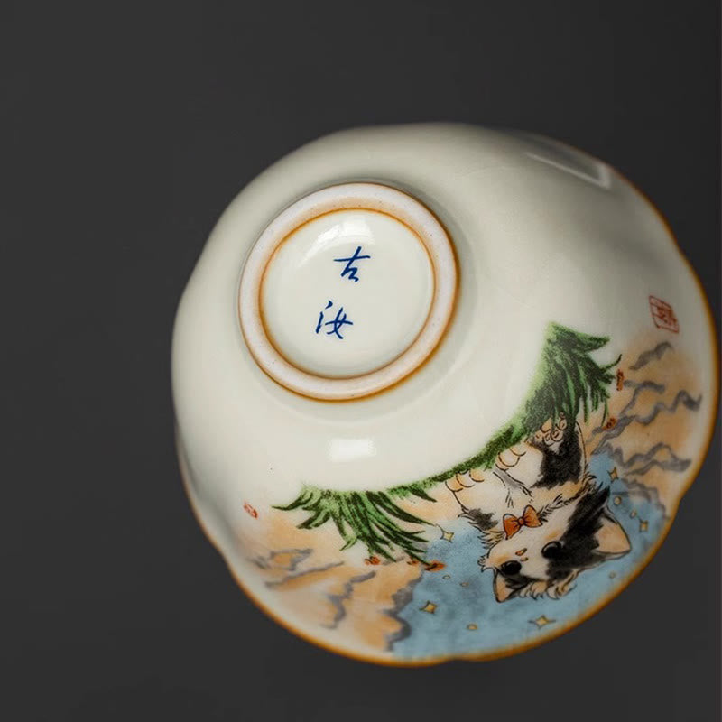 Buddha Stones Süße Fliege Katze Teetasse Kung Fu Teetasse - image 3