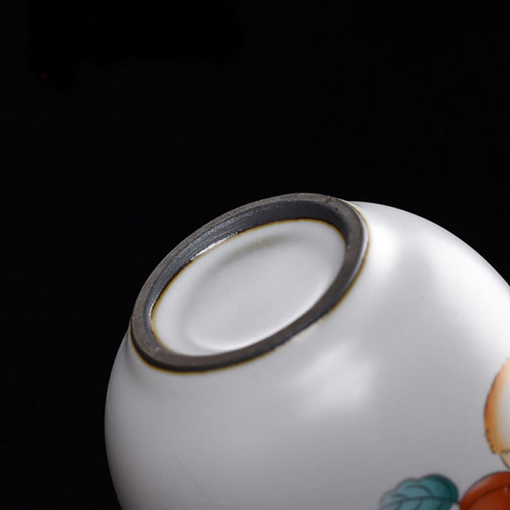 Buddha Stones, süße liegende Katze, Zweige, Teetasse, Kung-Fu-Teetasse mit Geschenkbox - image 11