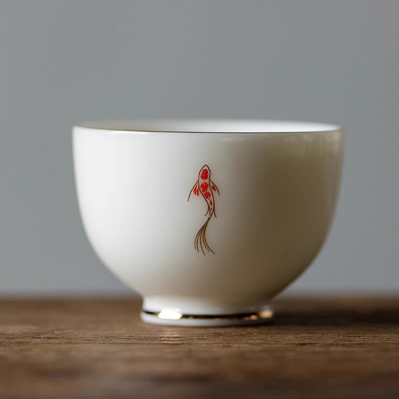 Buddha Stones Koi Fisch Teetasse Kung Fu Teetasse - image 1