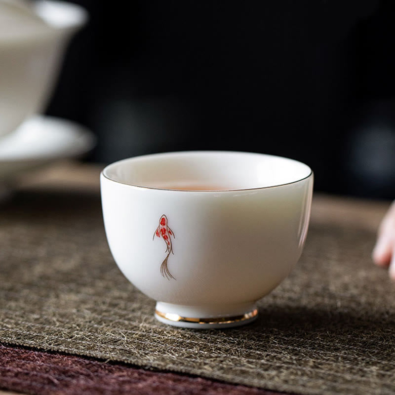 Buddha Stones Koi Fisch Teetasse Kung Fu Teetasse - image 2