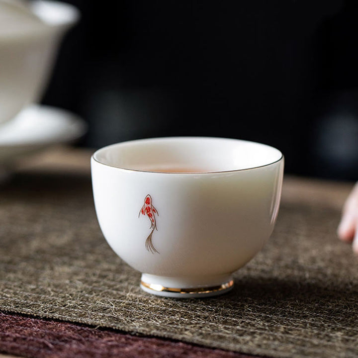Buddha Stones Koi Fisch Teetasse Kung Fu Teetasse - image 2
