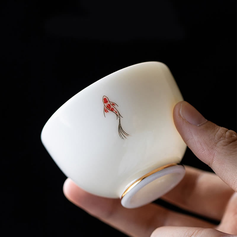Buddha Stones Koi Fisch Teetasse Kung Fu Teetasse - image 3