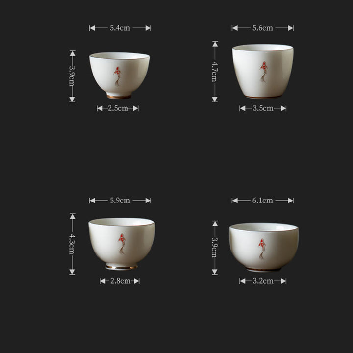 Buddha Stones Koi Fisch Teetasse Kung Fu Teetasse - image 15