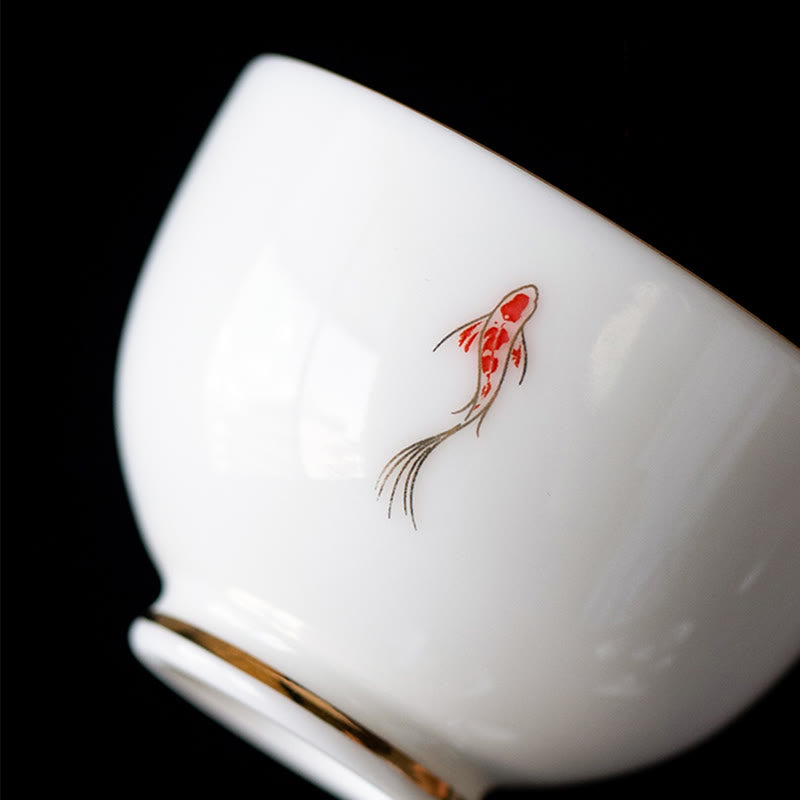 Buddha Stones Koi Fisch Teetasse Kung Fu Teetasse - image 10