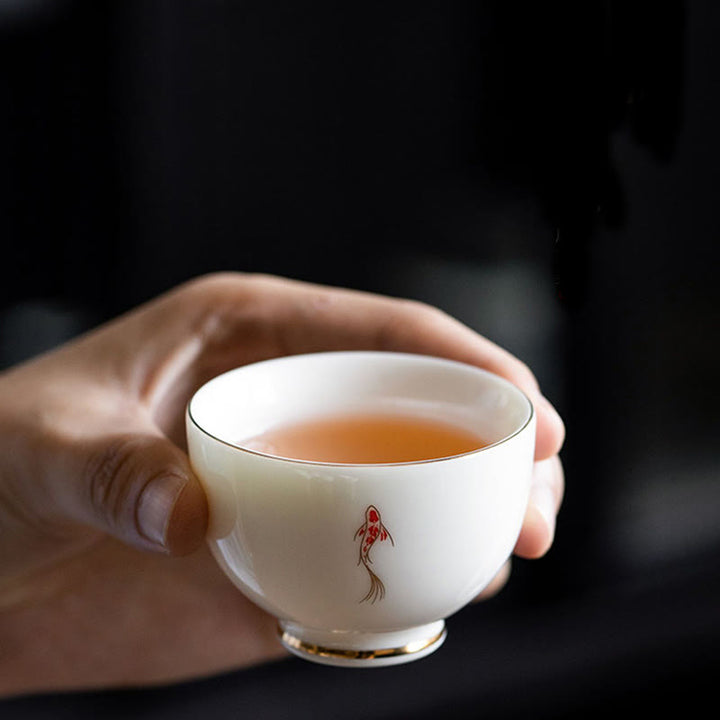 Buddha Stones Koi Fisch Teetasse Kung Fu Teetasse - image 6