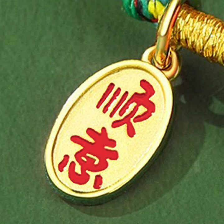 Buddha Stones Handgemachtes Peace Buckle Jade Prosperity 925 Sterling Silber Buntes Seilarmband - image 15