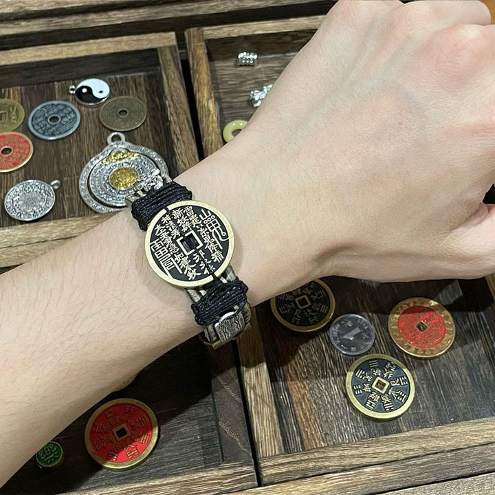 Buddha Stones Pixiu Mountain Ghosts Geld ausgeben Glück Leder Uhrenarmband  - image 4