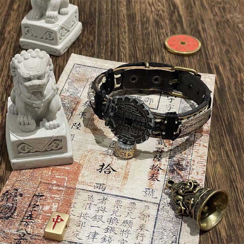 Buddha Stones , Drache, Pixiu, Berggeister, Geld ausgeben, Glück, Lederarmband  - image 1