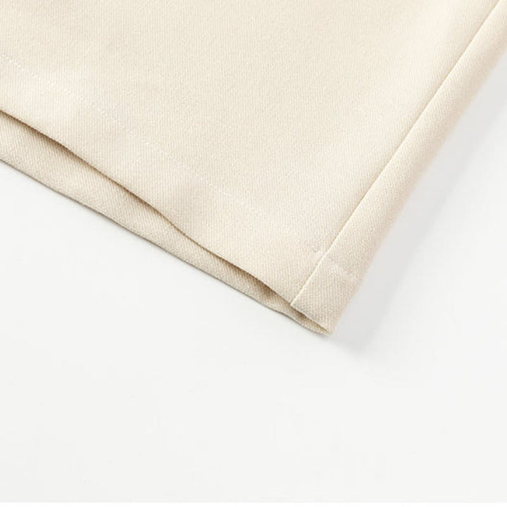 Buddha Stones Solid Fall Langarm Versteckter Halbknopf Design Herrenhemden - image 6