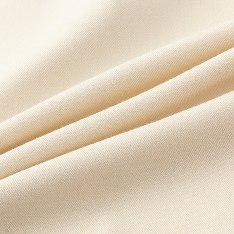 Buddha Stones Solid Fall Langarm Versteckter Halbknopf Design Herrenhemden - image 7