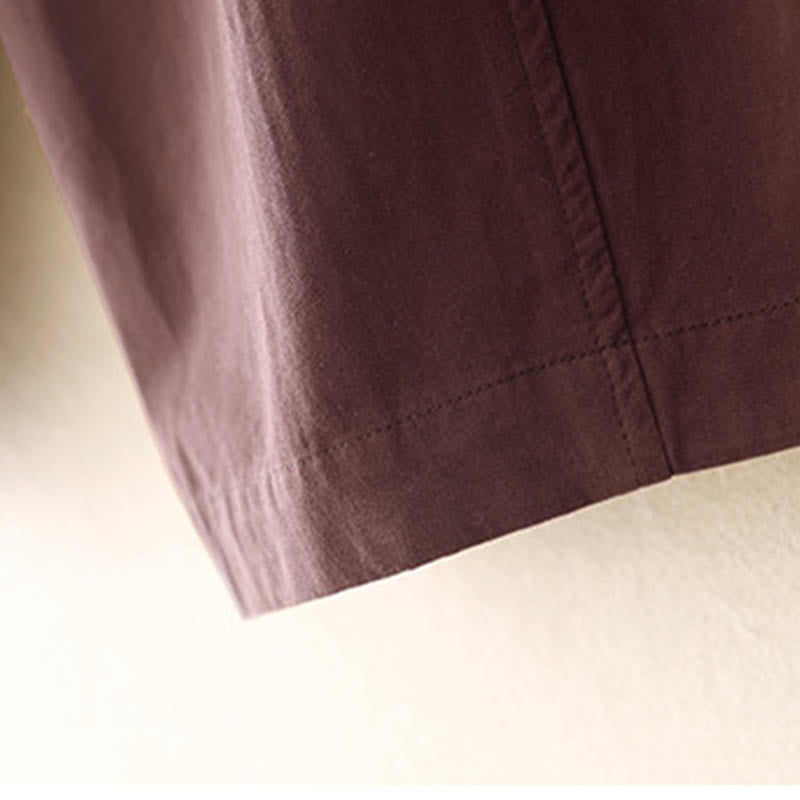 Buddha Stones Damen Haremshose aus Baumwolle mit Taschen, einfarbig, Länge 7–8 - image 6