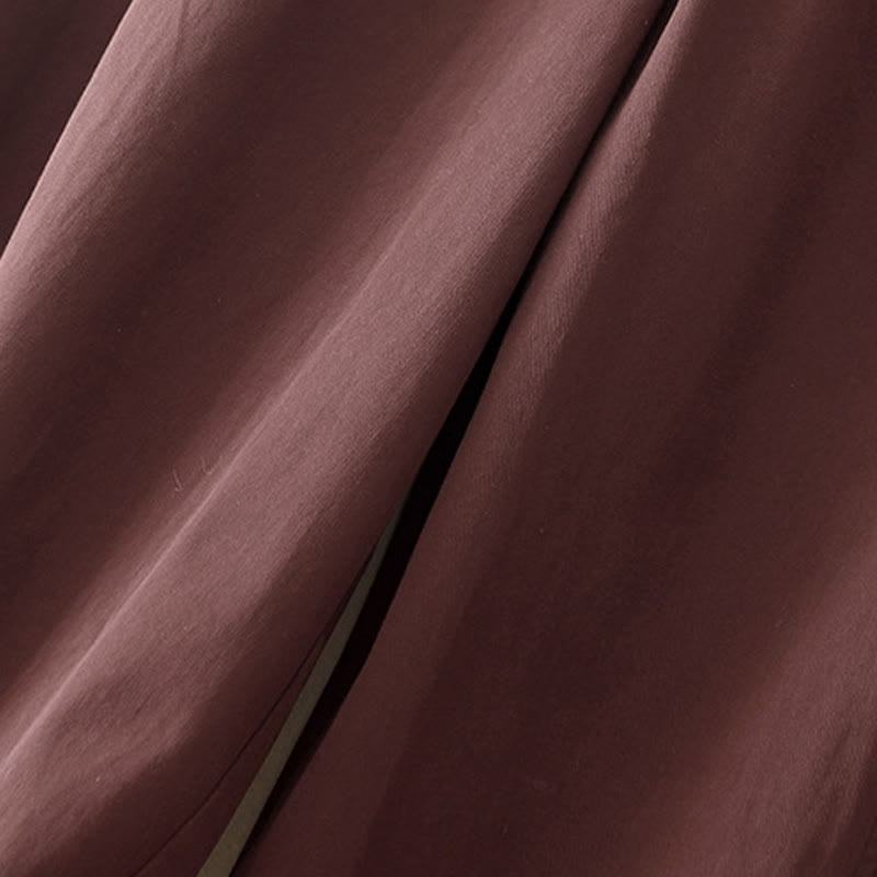 Buddha Stones Damen Haremshose aus Baumwolle mit Taschen, einfarbig, Länge 7–8 - image 7