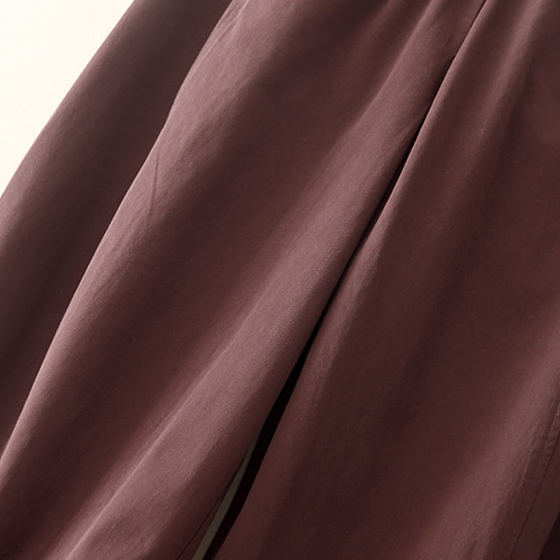 Buddha Stones Damen Haremshose aus Baumwolle mit Taschen, einfarbig, Länge 7–8 - image 11