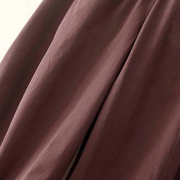 Buddha Stones Damen Haremshose aus Baumwolle mit Taschen, einfarbig, Länge 7–8 - image 11