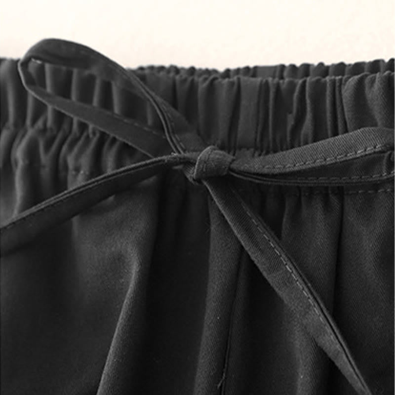 Buddha Stones Damen Haremshose aus Baumwolle mit Taschen, einfarbig, Länge 7–8 - image 14