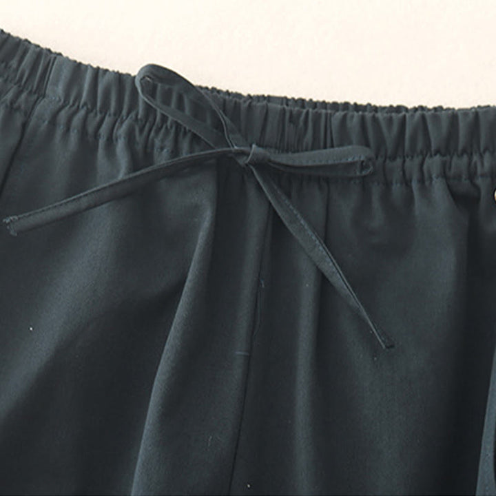 Buddha Stones Damen Haremshose aus Baumwolle mit Taschen, einfarbig, Länge 7–8 - image 18