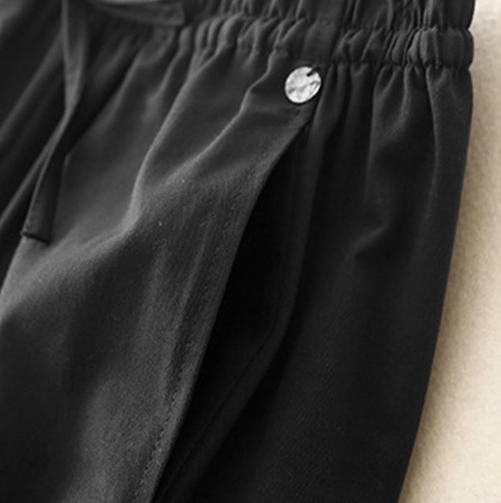 Buddha Stones Damen Haremshose aus Baumwolle mit Taschen, einfarbig, Länge 7–8 - image 15