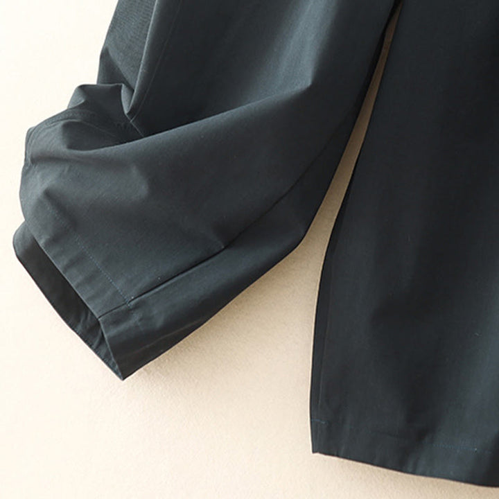 Buddha Stones Damen Haremshose aus Baumwolle mit Taschen, einfarbig, Länge 7–8 - image 21