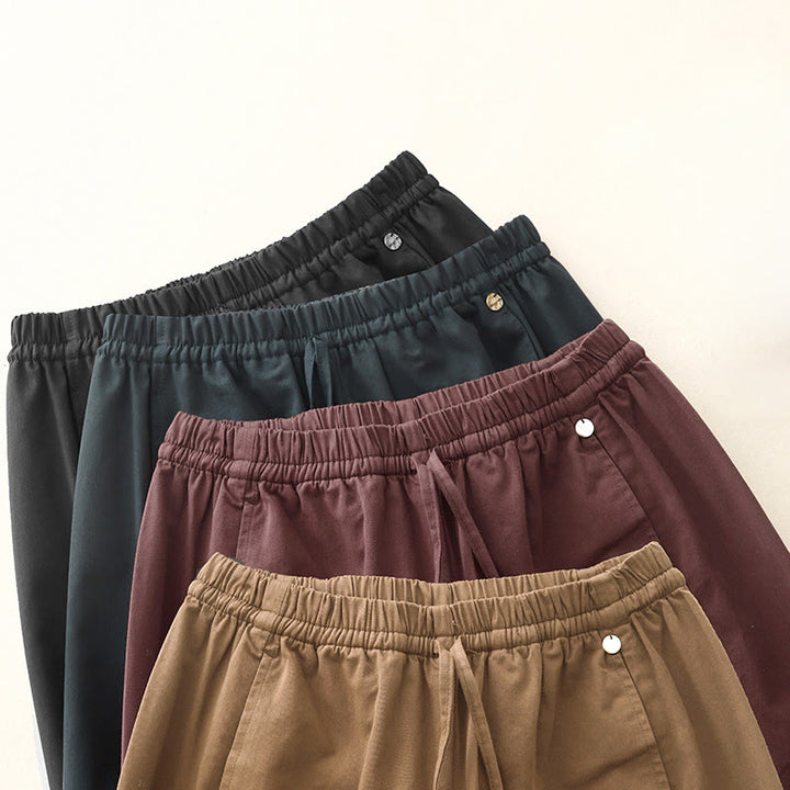 Buddha Stones Damen Haremshose aus Baumwolle mit Taschen, einfarbig, Länge 7–8 - image 22